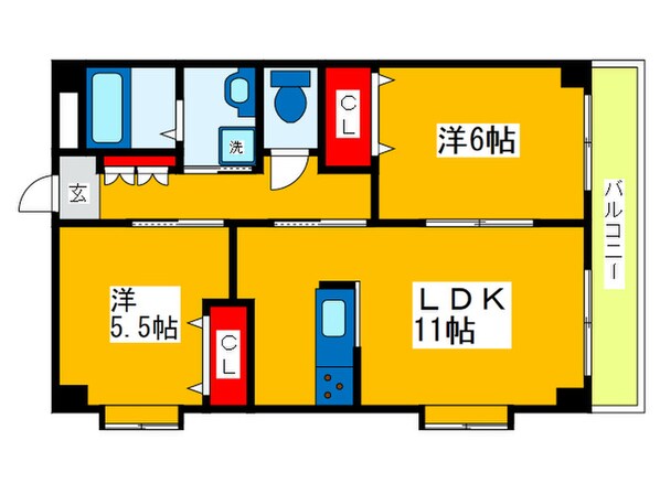 パラッツオの物件間取画像